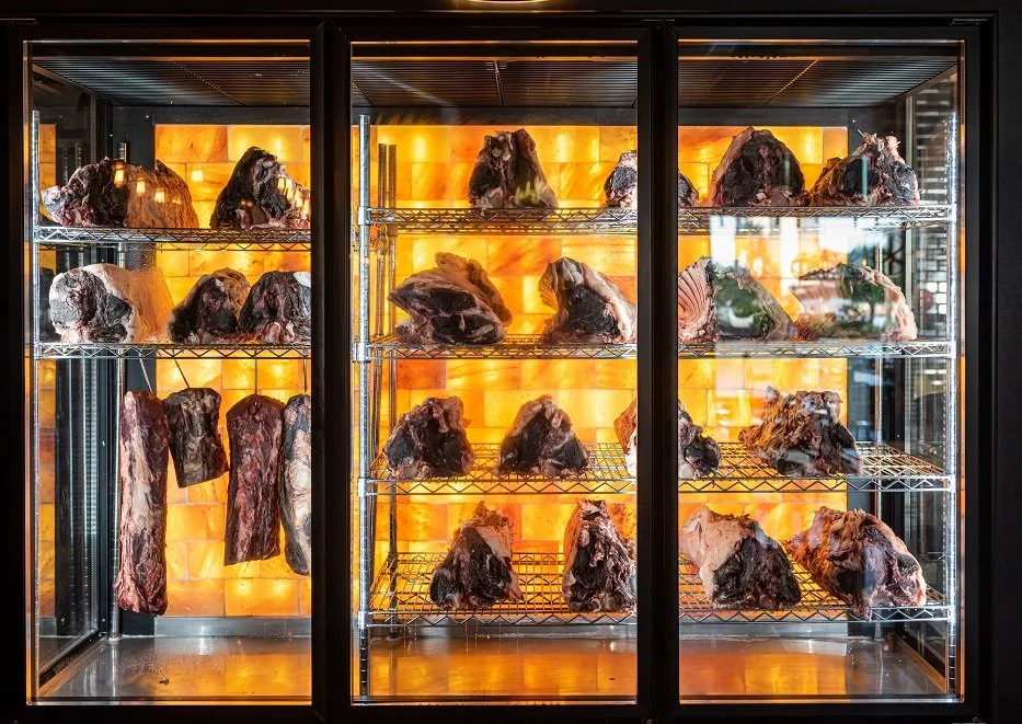 Dry-aged vlees in onze rijpingskast